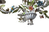 VINTAGE FLORAL TOLE CHANDELIER