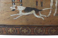 Decorative Hunting Panel - French Decorative Antiques - Folk Art - Wall Art - Wall Decoration - Beagle Dogs - Decorative Accessories - Antique Shops Tetbury - adpsantiques - AD & PS Antiques