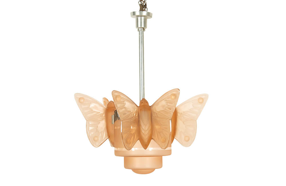 Art Deco Glass Butterfly Light-Lighting-Art Deco Lighting-Hanging Lights-Chandeliers-French Antiques-AD & PS Antiques