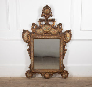 Beautiful Large Polychrome Italian Framed Mirror - Decorative Antiques - Antique Mirrors - Venetian Mirrors - Italian Decorative Antiques - Antique Mirrors - Mirror - Painted Mirror - Antique Shops Tetbury - adpsantiques - AD & PS Antiques