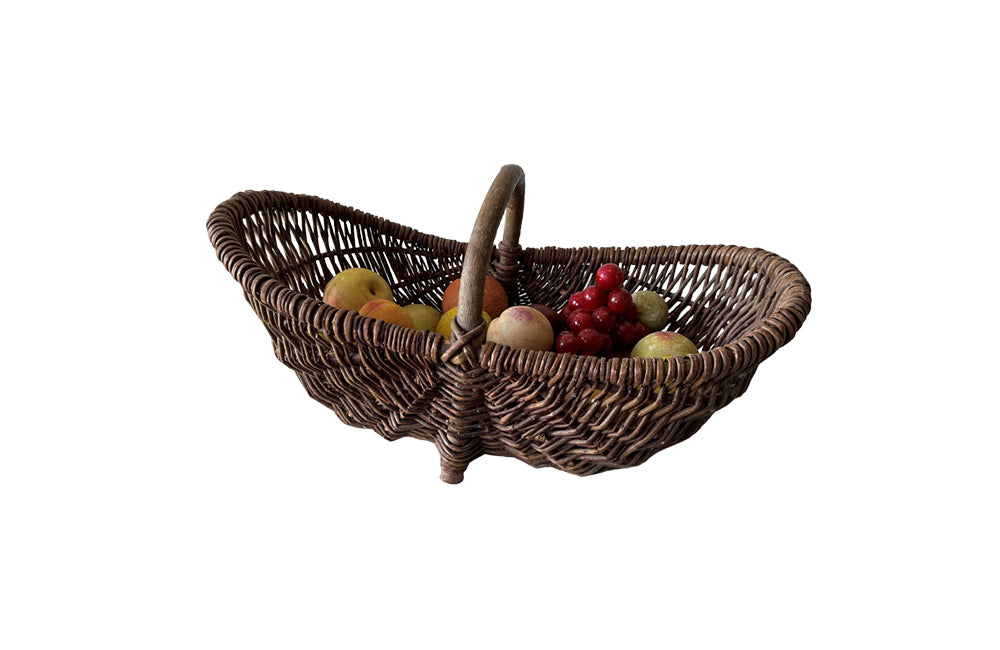 Collection Of Italian Marble Fruit In A Harvest Basket - Decorative Antiques - Italian Antiques - French Antiques - Marble Fruit - Trompe L'oeil - Harvest Basket - Decorative Accessories - Antique Shops Tetbury - adpsantiques - AD & PS Antiques
