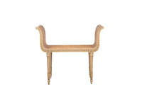 FRENCH LOUIS XVI REVIVAL CANED STOOL