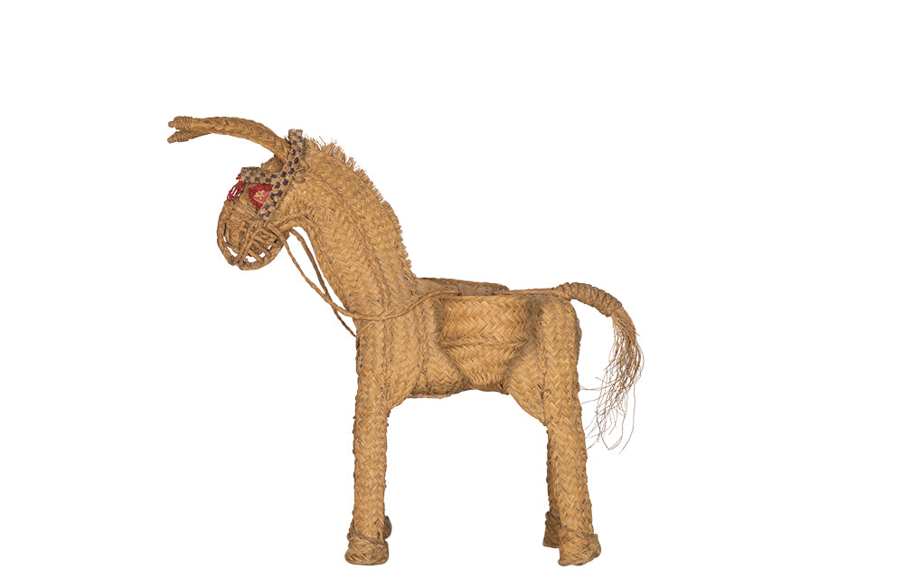 Large Vintage Straw Donkey-Straw Donkey-Spanish Antiques-Decorative Accessories-AD & PS Antiques