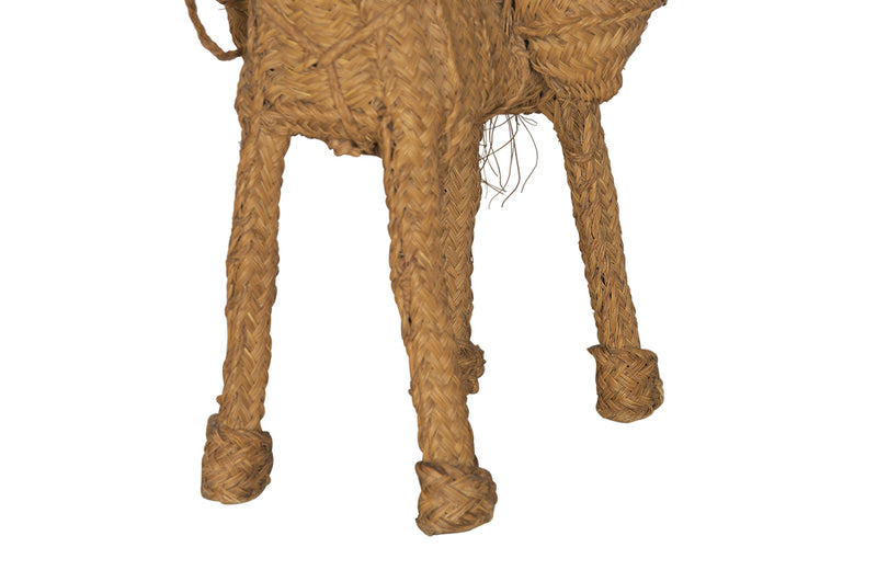 Large Vintage Straw Donkey-Straw Donkey-Spanish Antiques-Decorative Accessories-AD & PS Antiques