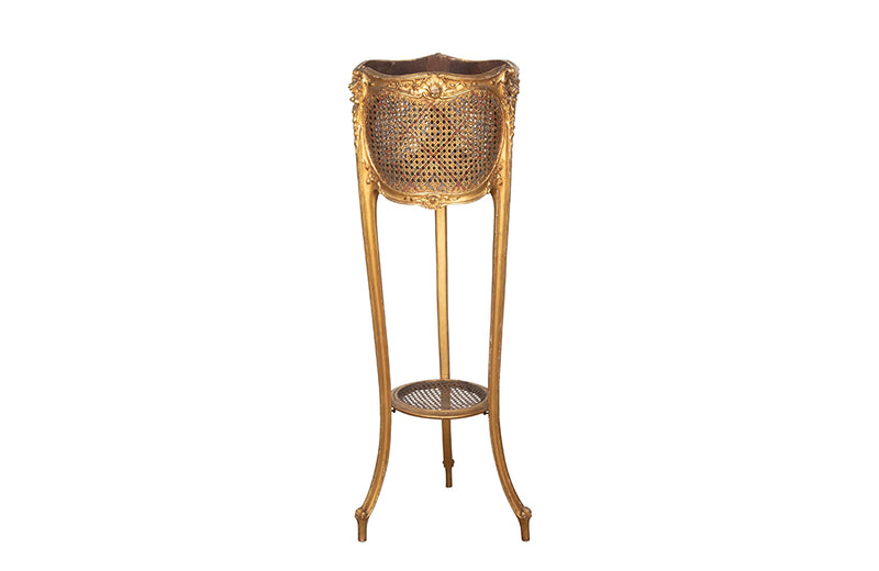 Louis XV Revival Caned Jardiniere Stand - French Antique Furniture - Orangery Furniture - Antique Planters - Antique Jardiniere - Louis XV Furniture - Decorative Antiques - Antique Shops Tetbury - AD & PS Antiques