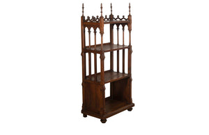 Neo-Gothic Revival Walnut Shelves - French Walnut Shelves - Antique Decorative French Furniture - Decorative Antiques - AD & PS Antiques