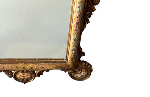 Beautiful Large Polychrome Italian Framed Mirror - Decorative Antiques - Antique Mirrors - Venetian Mirrors - Italian Decorative Antiques - Antique Mirrors - Mirror - Painted Mirror - Antique Shops Tetbury - adpsantiques - AD & PS Antiques