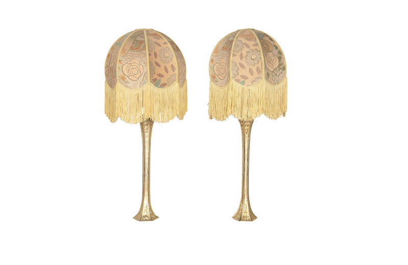 Pair of Art Nouveau Style Table Lamps - Art Nouveau Style Lampbases - Lighting - French Decorative Antiques - Decorative Lighting - Table Lamps - Antique Shops Tetbury - adpsantiques - AD & PS Antiques