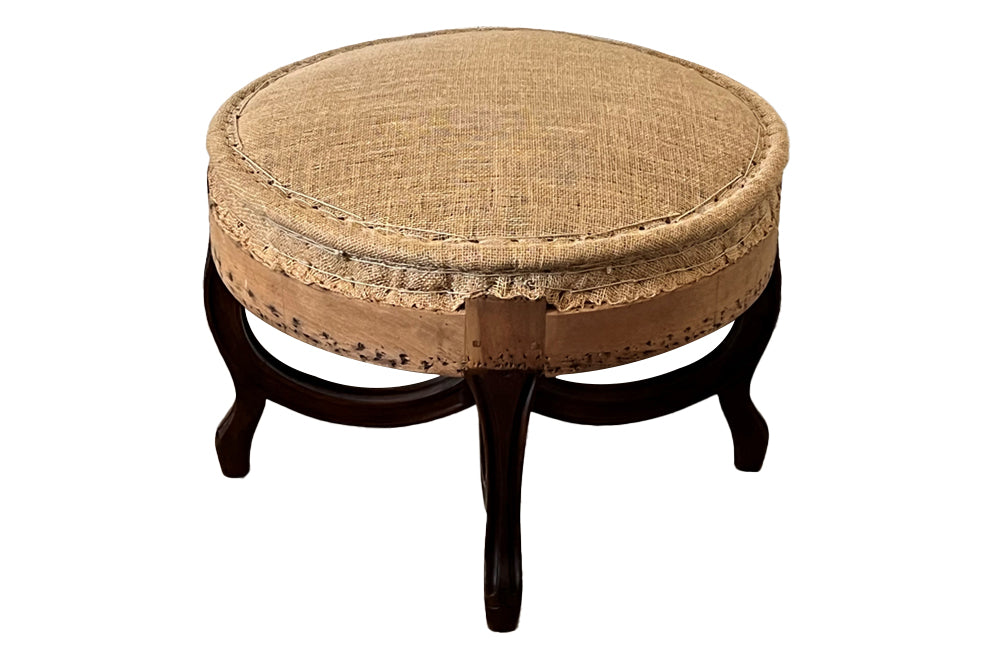 Province Round Stool in Walnut main image 1