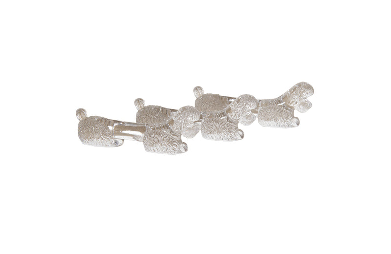 Set Of Twelve Glass Poodle Knife Rests - French Decorative Accessories - French Decorative Antiques - Knife Rests - Poodle - Antique Shops Tetbury - adpsantiques - AD & PS Antiques