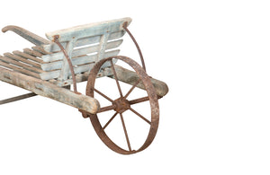 Charming French Wooden Cart - French Charette - French Garden Antiques - Garden Antiques - Garden Accessories - Garden Decoration - Florists Stand - Plant Stand - AD & PS Antiques