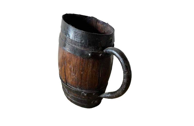 Small Wooden French Wine Jug - French Decorative Antiques - Wine Related Antiques - Decorative Accessories - Wime & Food Related Antiques - Wooden Jug - Antique Shops Tetbury - AD & PS Antiques