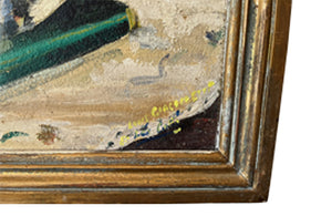 French Still Life Painting Of A Goldfish Bowl - French Decorative Antiques - French Art - French Paintings - Still Life Paintings - Modern Art - Wall Art - Wall Decoration - Fish Art - Antique Shops Tetbury - adpsantiques - AD & PS Antiques