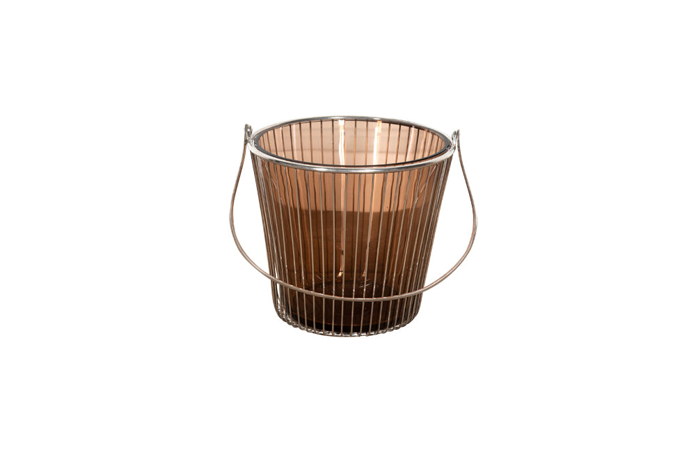 Vintage Silverplate & Glass Champagne Bucket - French Decorative ...