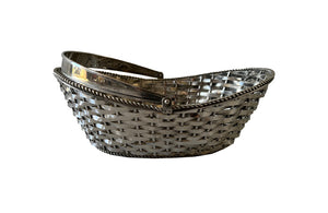 Silver Plate Woven Bread Basket - Decorative Antiques -Decorative Accessories - Bread Basket - Silverplate Basket - Antique Shops Tetbury - adpsantiques - AD & PS Antiques